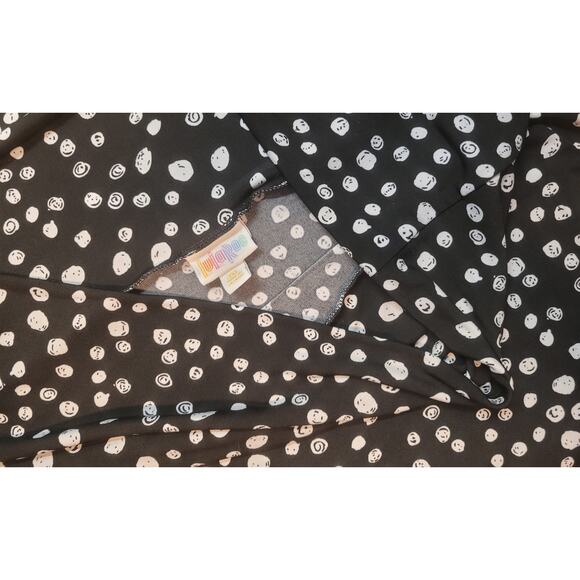 2 Lot LulaRoe Women's Maxi Skirt Plus Size 3X Polka Dot Paisley Fold Over Waist - Picture 9 of 11